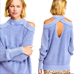 Free People half moon cold shoulder sweater